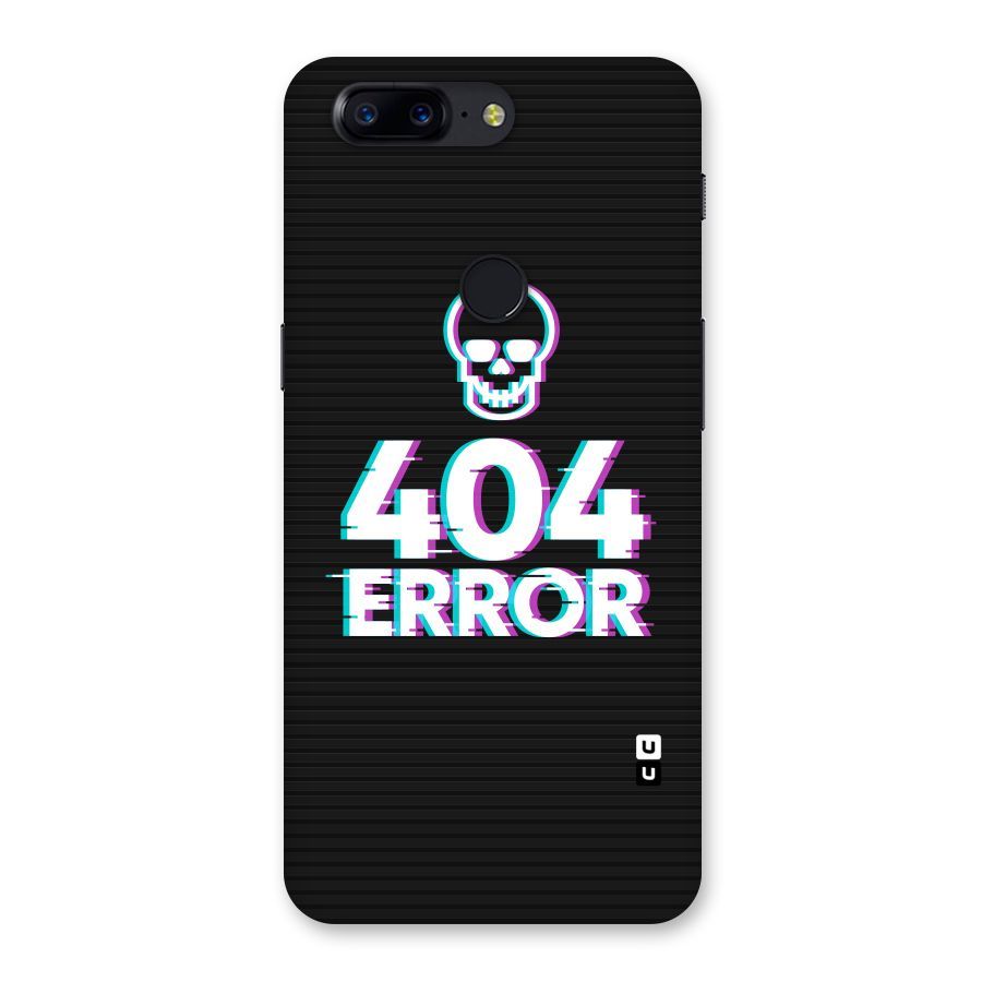 Error 404 Skull Back Case for OnePlus 5T