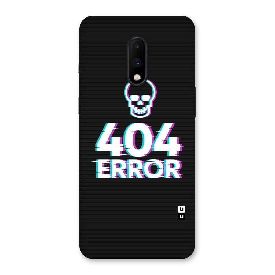 Error 404 Skull Back Case for OnePlus 7