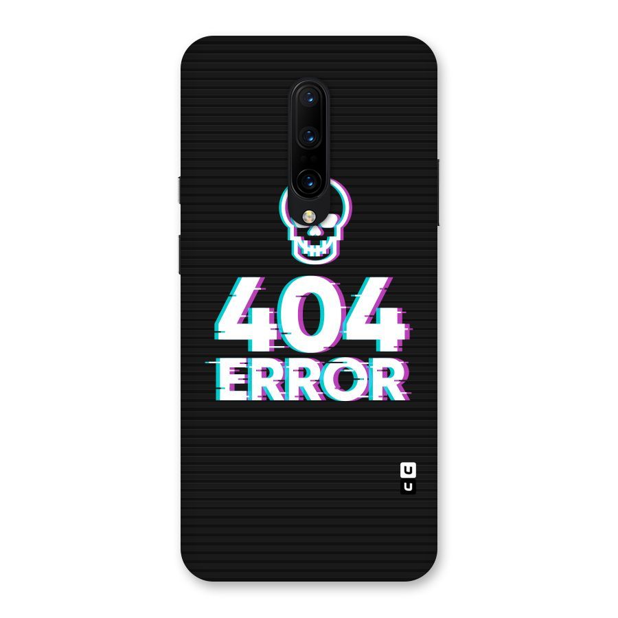 Error 404 Skull Back Case for OnePlus 7 Pro