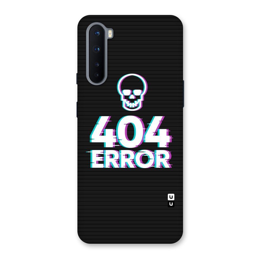 Error 404 Skull Back Case for OnePlus Nord
