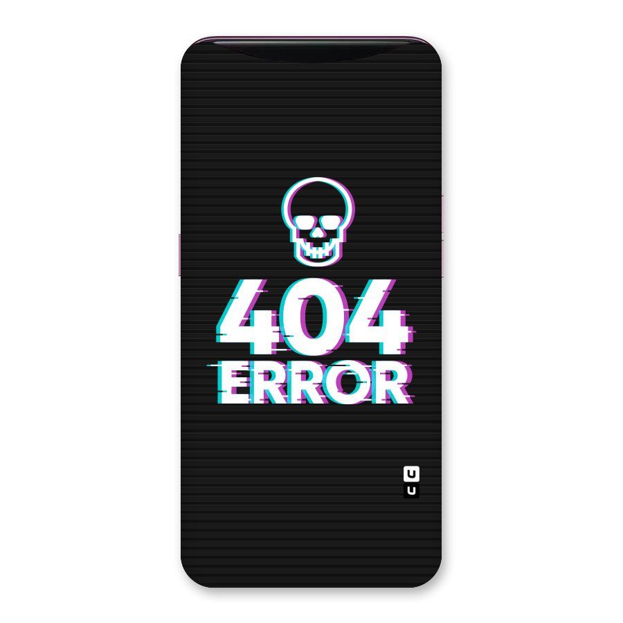 Error 404 Skull Back Case for Oppo Find X
