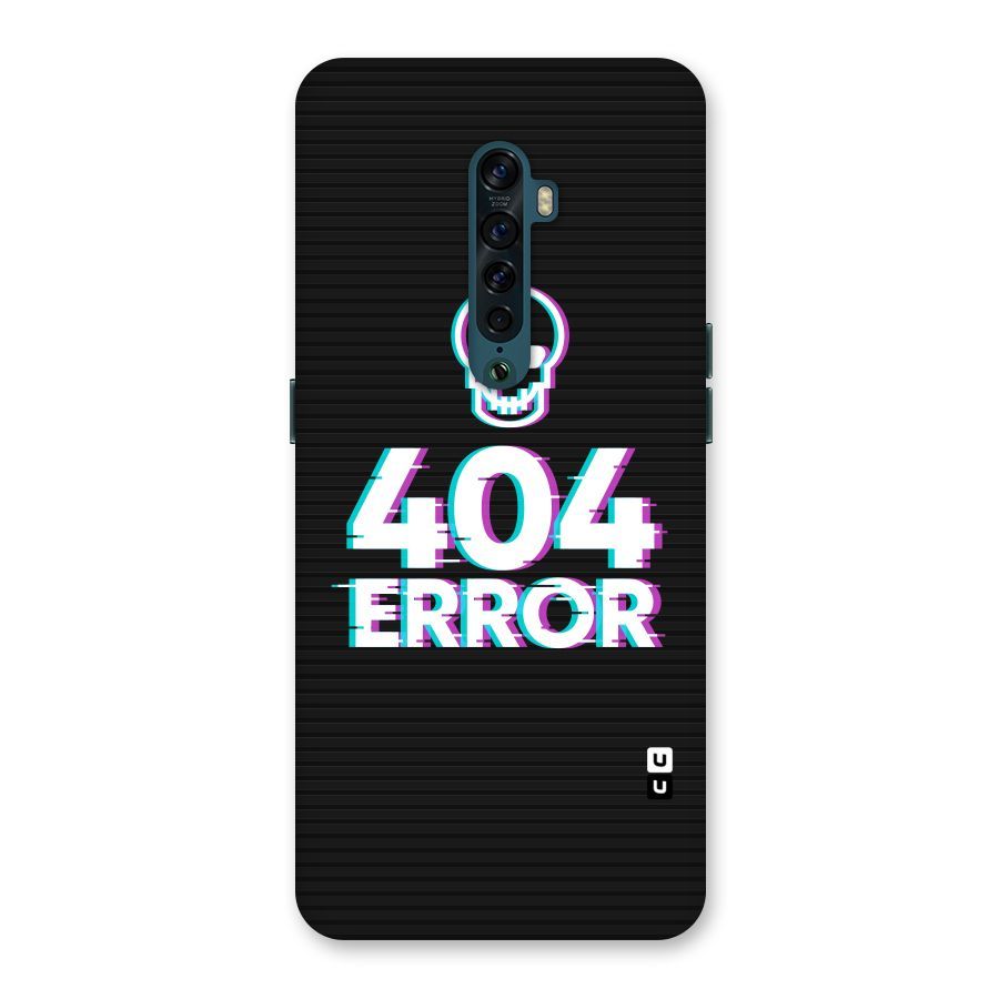 Error 404 Skull Back Case for Oppo Reno2