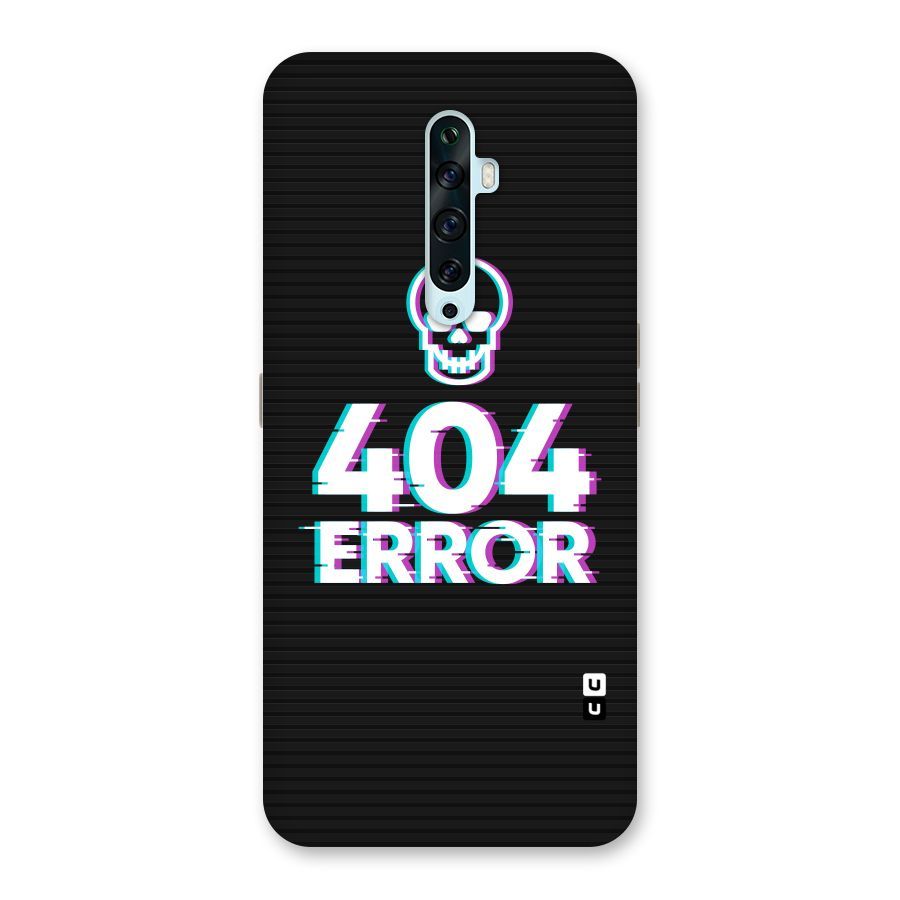 Error 404 Skull Back Case for Oppo Reno2 F