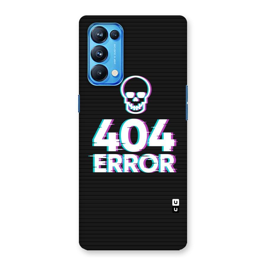 Error 404 Skull Back Case for Oppo Reno5 Pro 5G