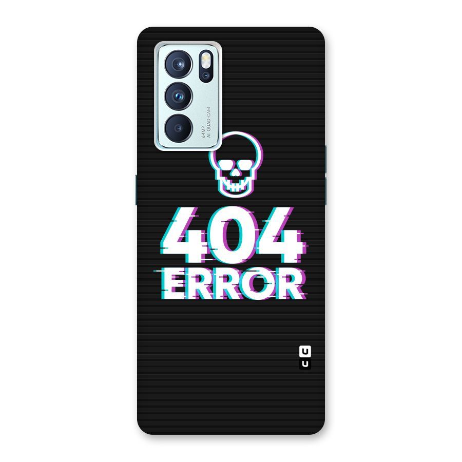 Error 404 Skull Back Case for Oppo Reno6 Pro 5G
