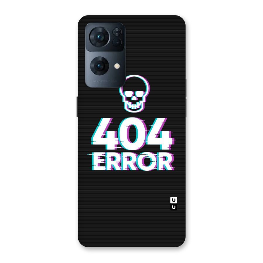 Error 404 Skull Back Case for Oppo Reno7 Pro 5G