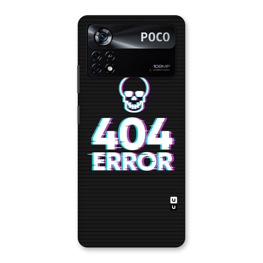 Error 404 Skull Back Case for Poco X4 Pro 5G