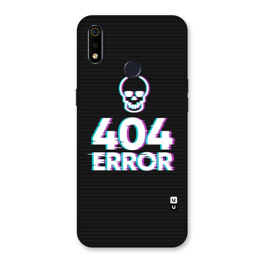 Error 404 Skull Back Case for Realme 3i
