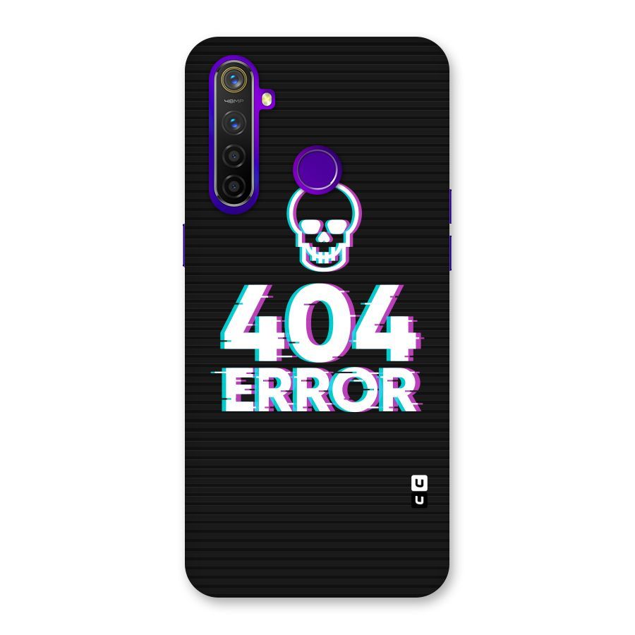 Error 404 Skull Back Case for Realme 5 Pro