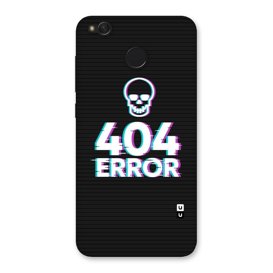 Error 404 Skull Back Case for Redmi 4