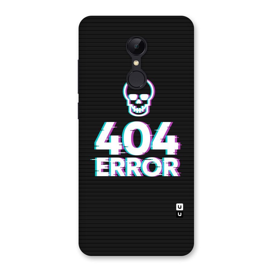 Error 404 Skull Back Case for Redmi 5