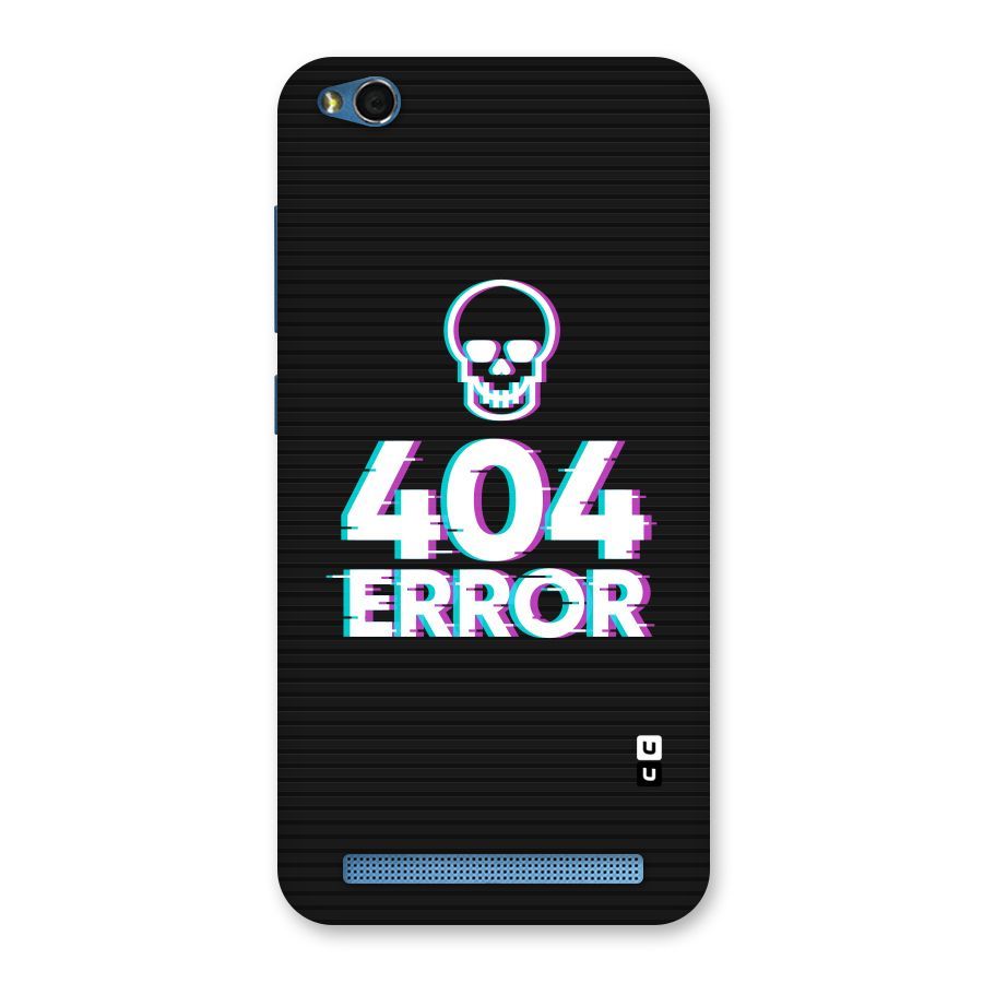 Error 404 Skull Back Case for Redmi 5A