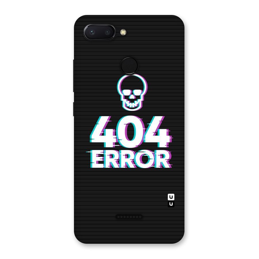 Error 404 Skull Back Case for Redmi 6