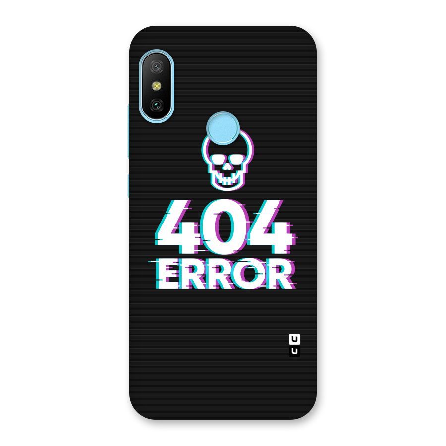 Error 404 Skull Back Case for Redmi 6 Pro