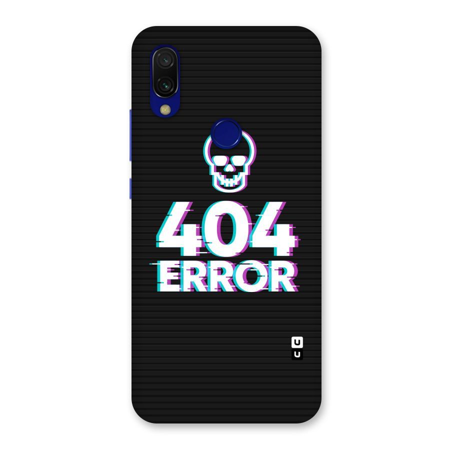 Error 404 Skull Back Case for Redmi 7