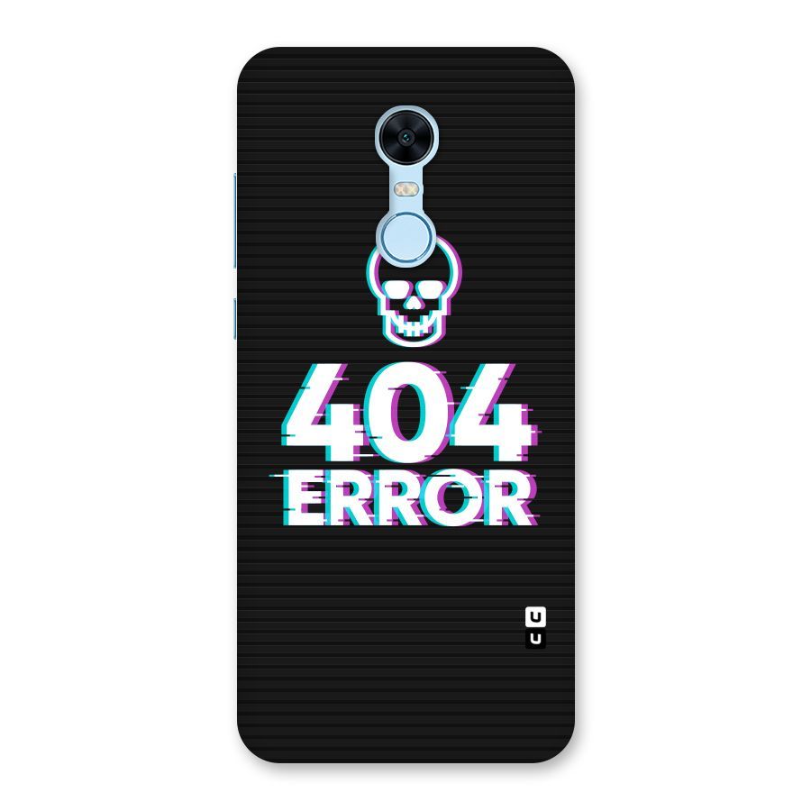 Error 404 Skull Back Case for Redmi Note 5