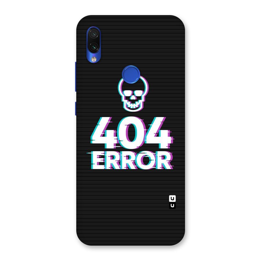 Error 404 Skull Back Case for Redmi Note 7S