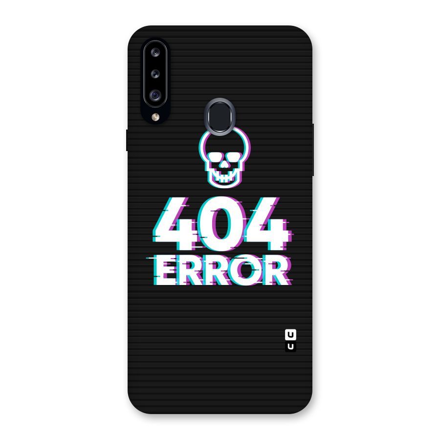 Error 404 Skull Back Case for Samsung Galaxy A20s