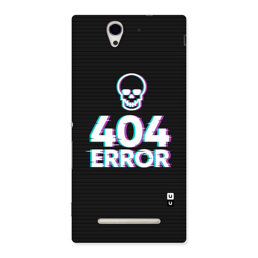 Error 404 Skull Back Case for Sony Xperia C3
