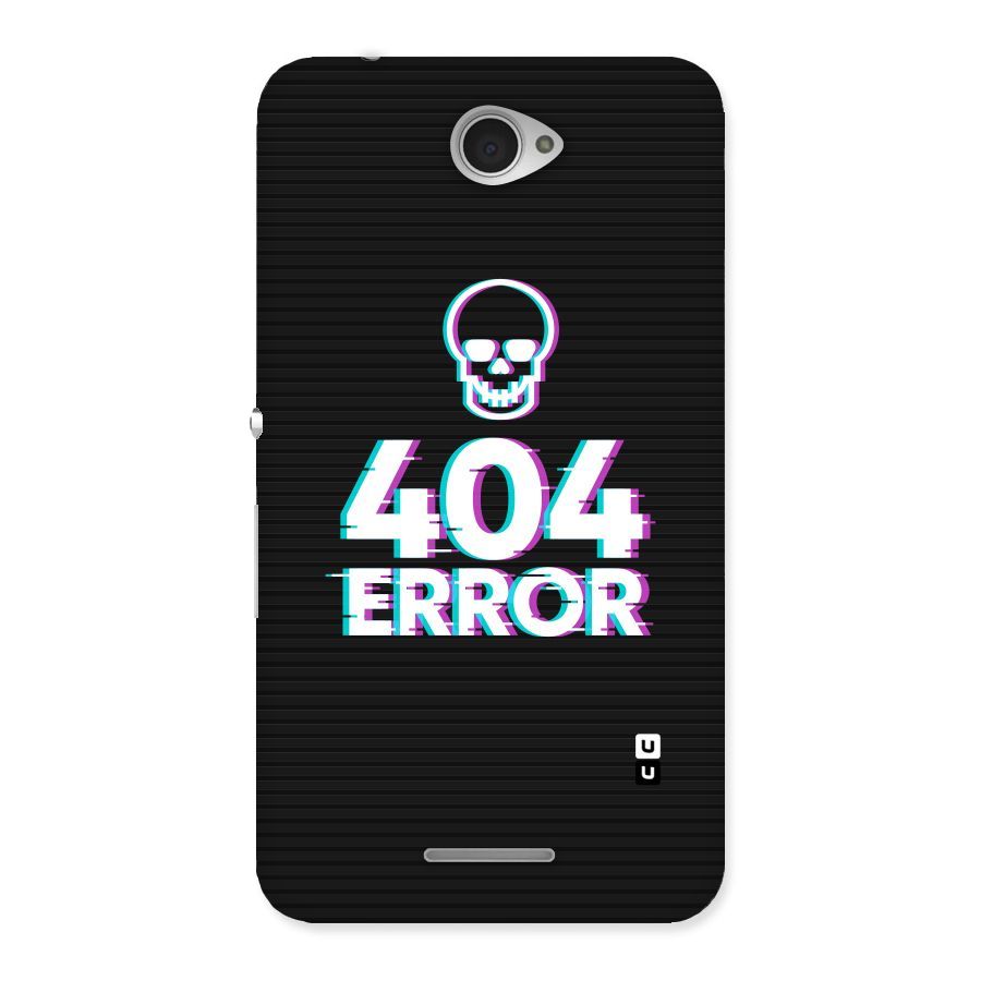 Error 404 Skull Back Case for Sony Xperia E4