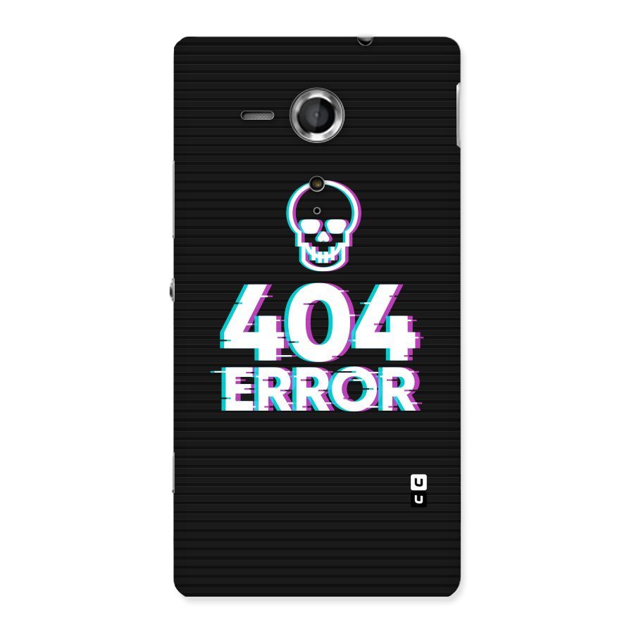 Error 404 Skull Back Case for Sony Xperia SP