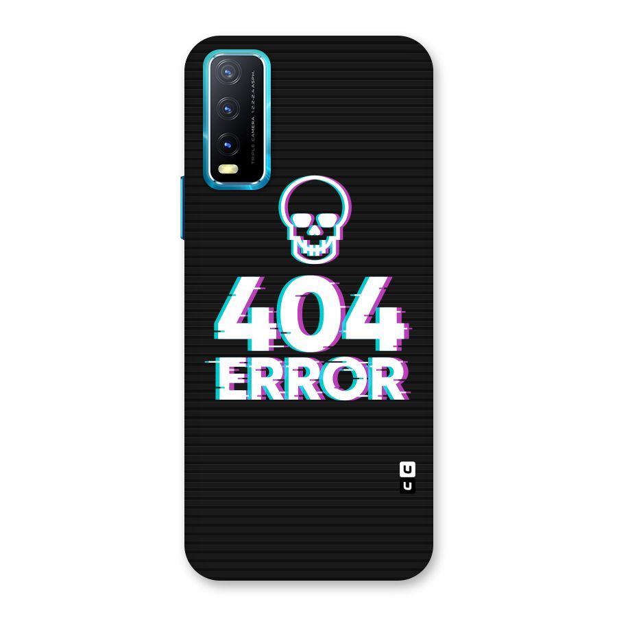 Error 404 Skull Back Case for Vivo Y20G