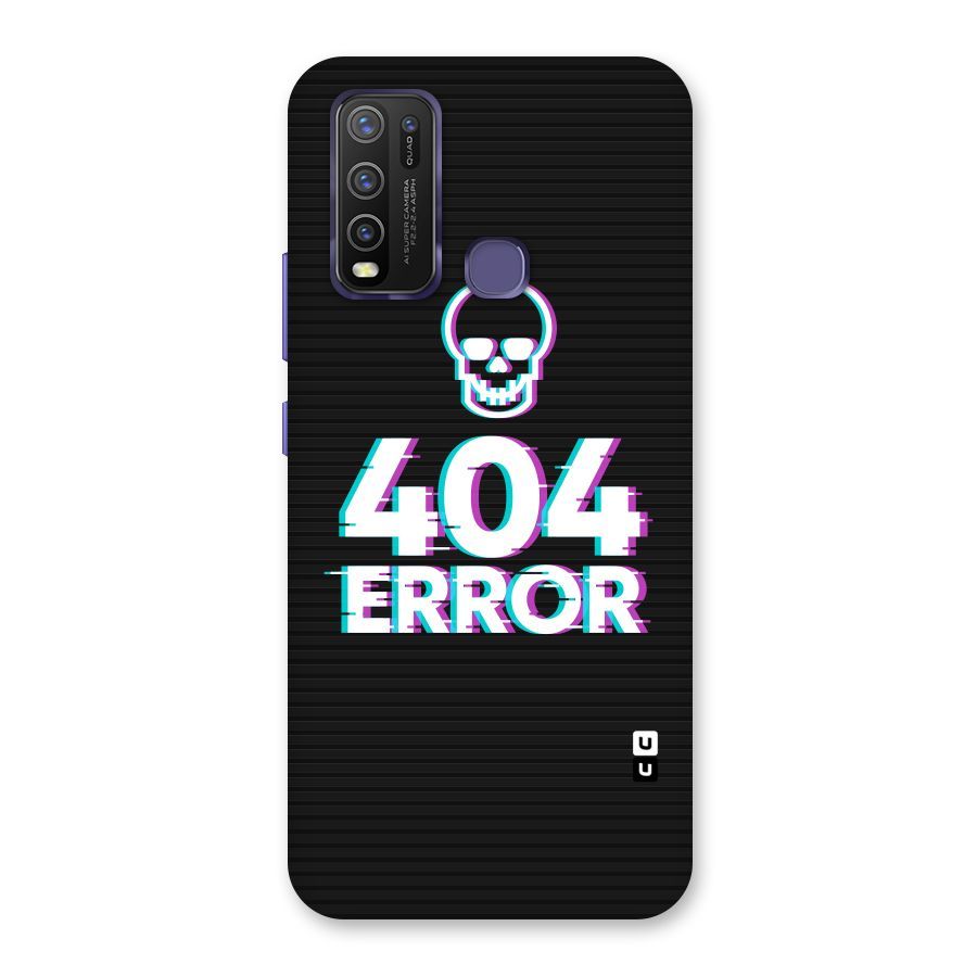 Error 404 Skull Back Case for Vivo Y30