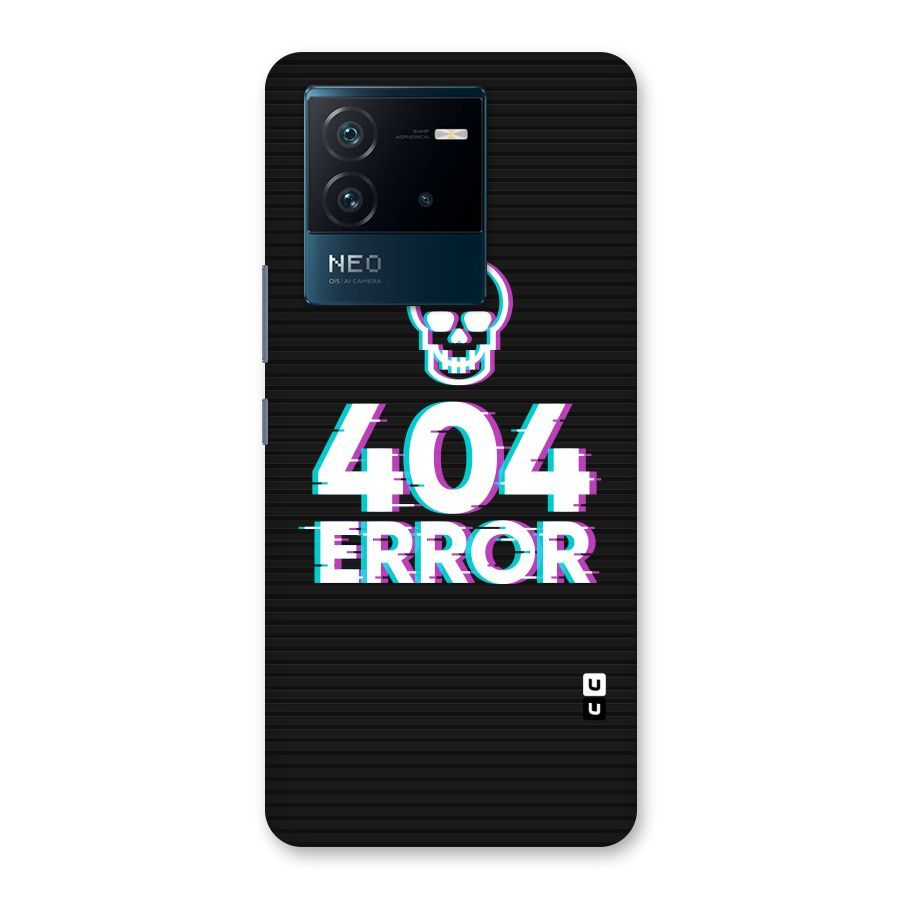 Error 404 Skull Back Case for Vivo iQOO Neo 6 5G