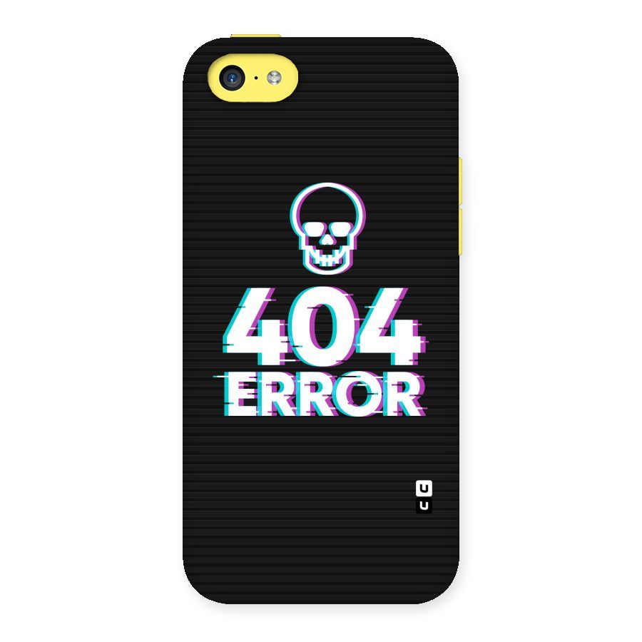 Error 404 Skull Back Case for iPhone 5C