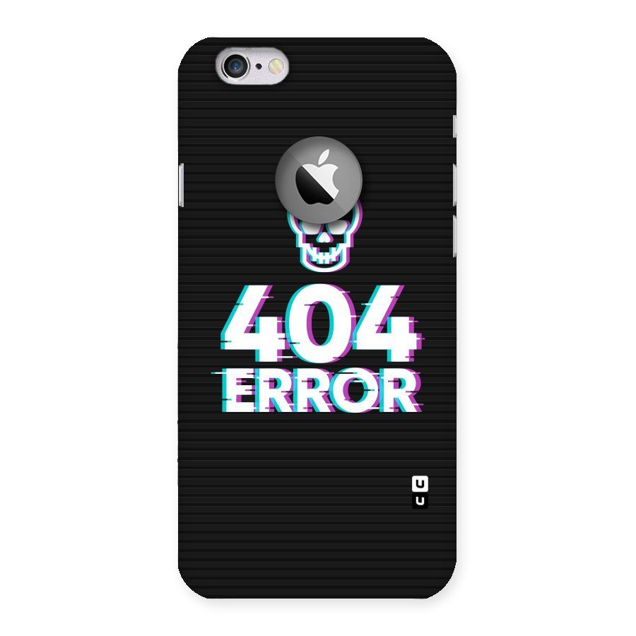 Error 404 Skull Back Case for iPhone 6 Logo Cut