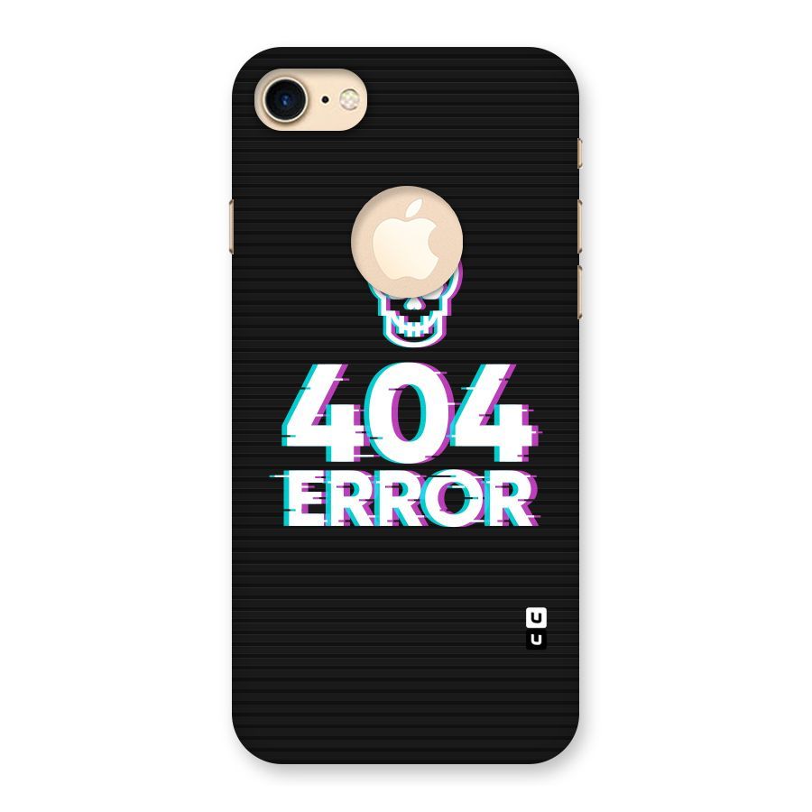 Error 404 Skull Back Case for iPhone 7 Logo Cut