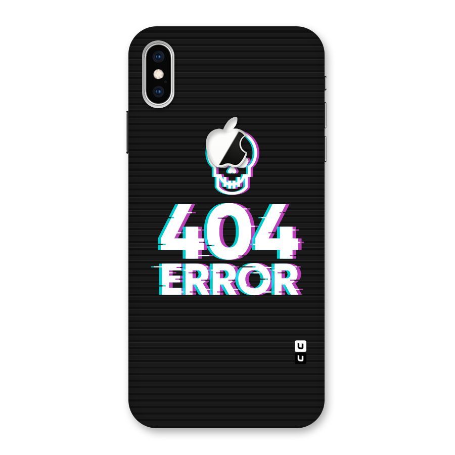 Error 404 Skull Back Case for iPhone XS Max Apple Cut