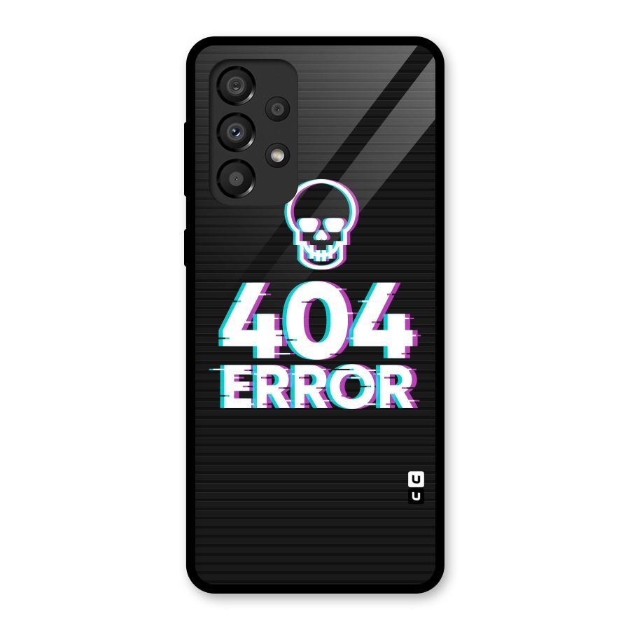 Error 404 Skull Glass Back Case for Galaxy A33 5G
