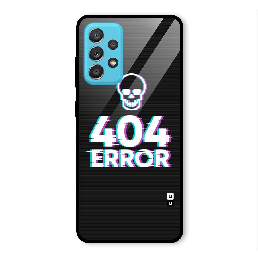 Error 404 Skull Glass Back Case for Galaxy A52