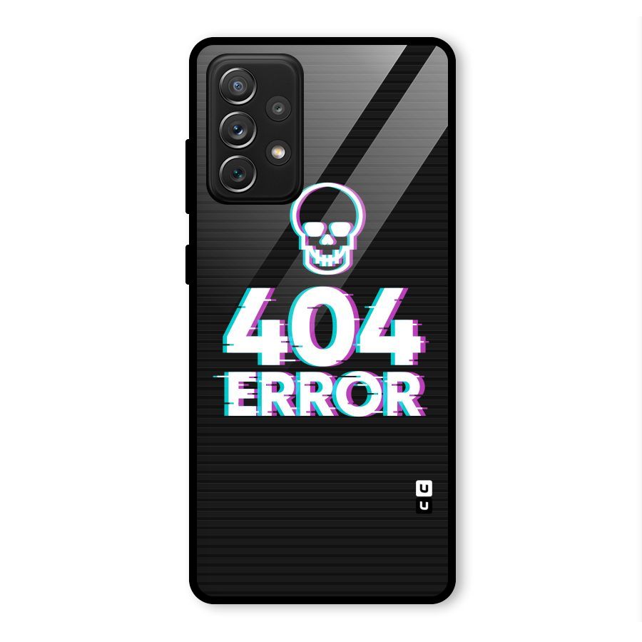 Error 404 Skull Glass Back Case for Galaxy A72