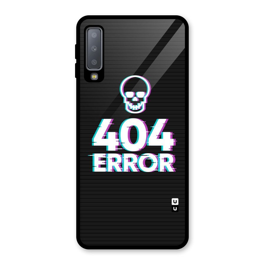 Error 404 Skull Glass Back Case for Galaxy A7 (2018)
