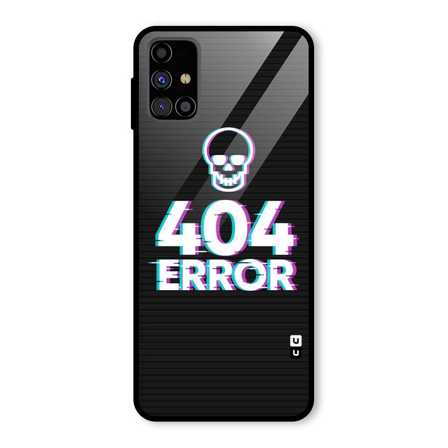 Error 404 Skull Glass Back Case for Galaxy M31s