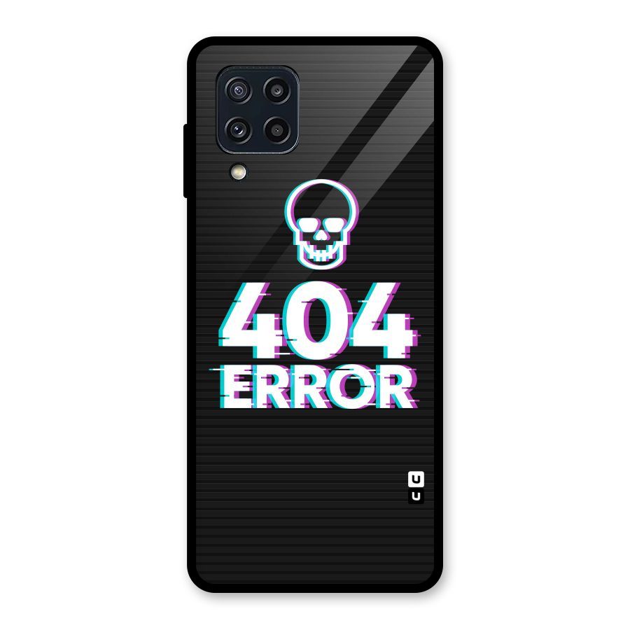 Error 404 Skull Glass Back Case for Galaxy M32