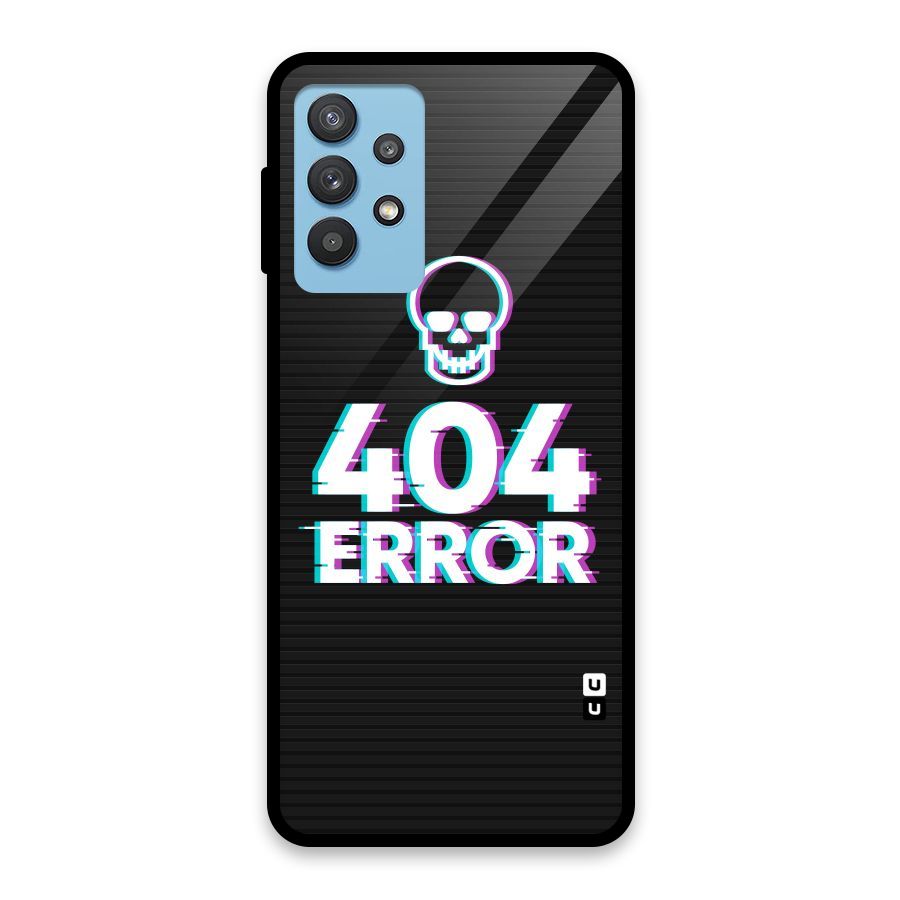 Error 404 Skull Glass Back Case for Galaxy M32 5G