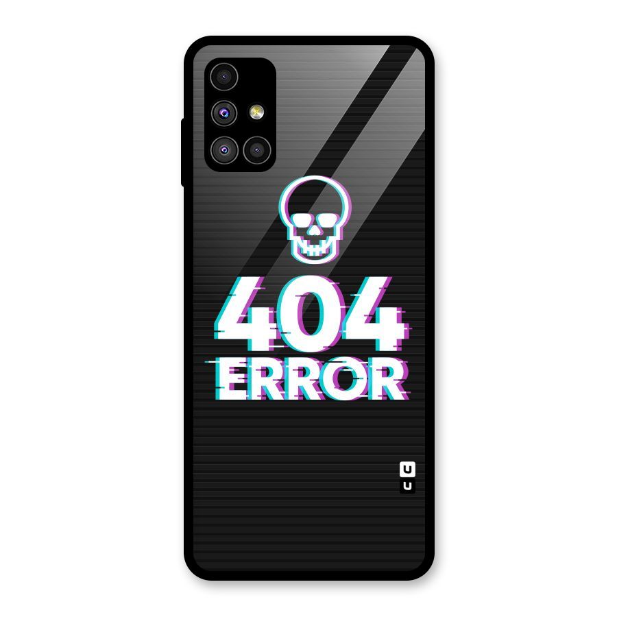 Error 404 Skull Glass Back Case for Galaxy M51