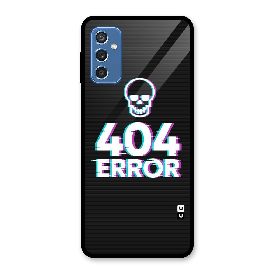 Error 404 Skull Glass Back Case for Galaxy M52 5G