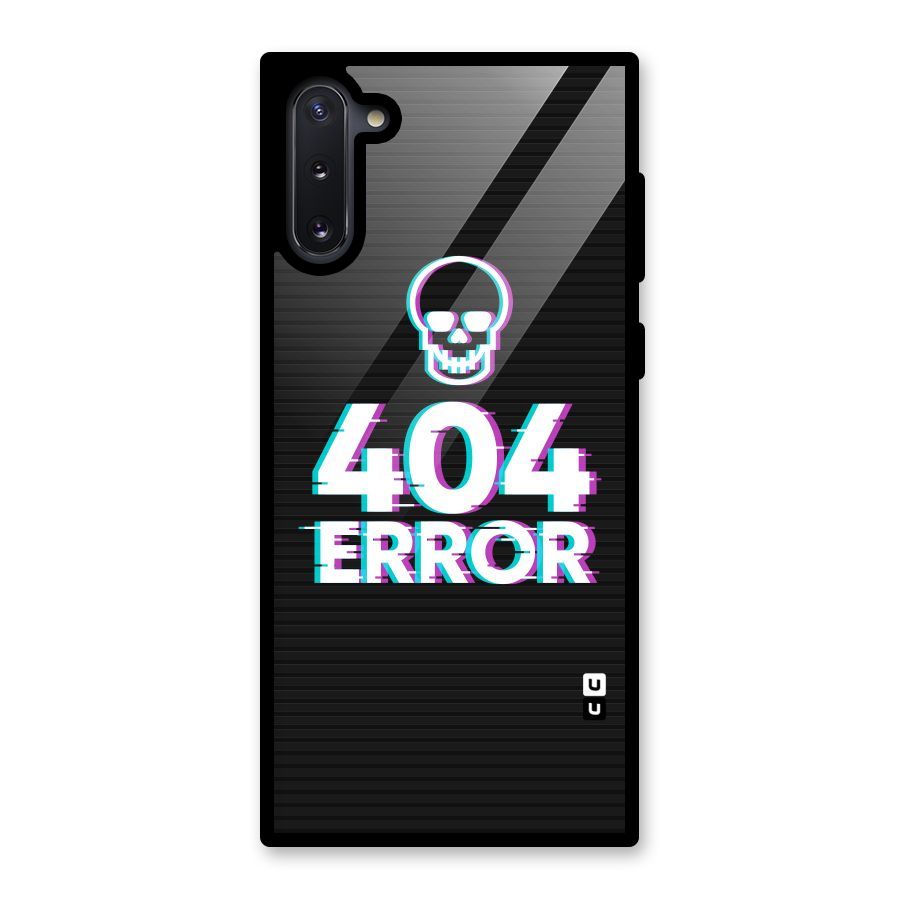 Error 404 Skull Glass Back Case for Galaxy Note 10