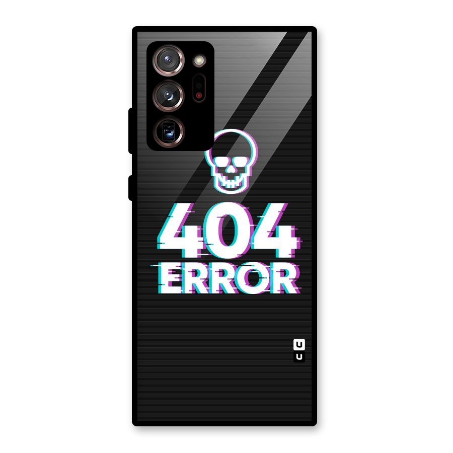 Error 404 Skull Glass Back Case for Galaxy Note 20 Ultra