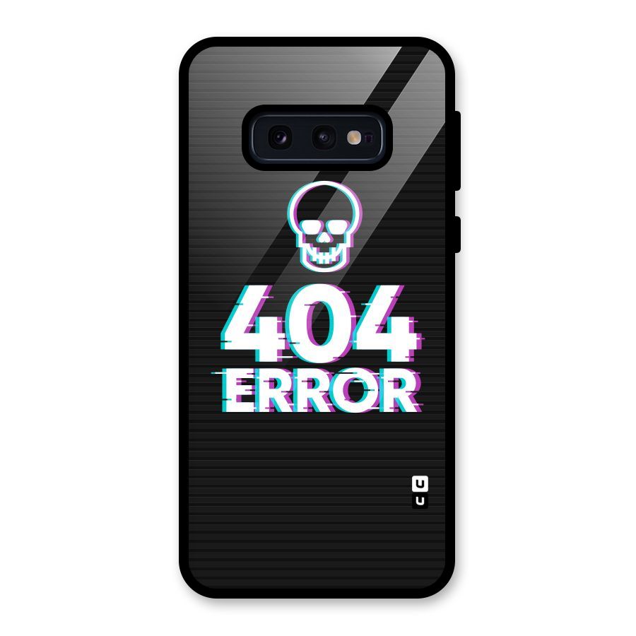 Error 404 Skull Glass Back Case for Galaxy S10e