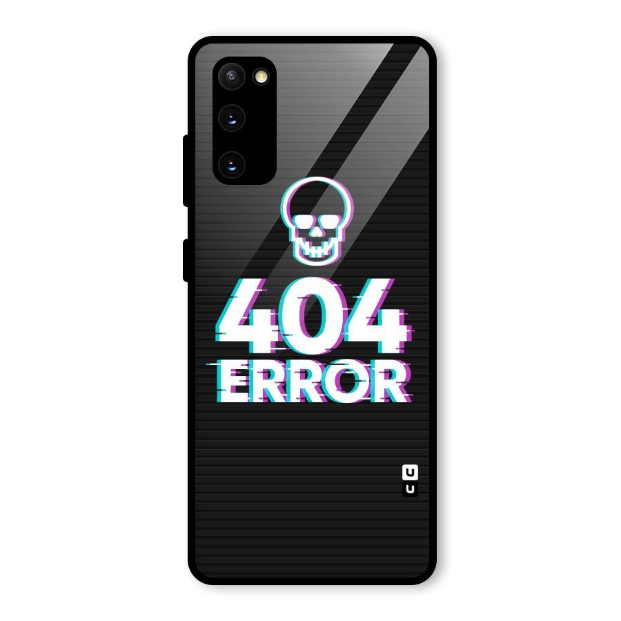 Error 404 Skull Glass Back Case for Galaxy S20 FE