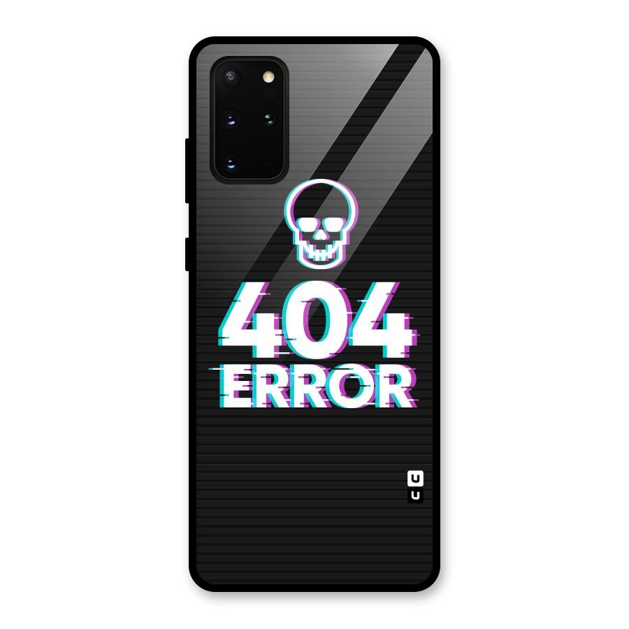 Error 404 Skull Glass Back Case for Galaxy S20 Plus