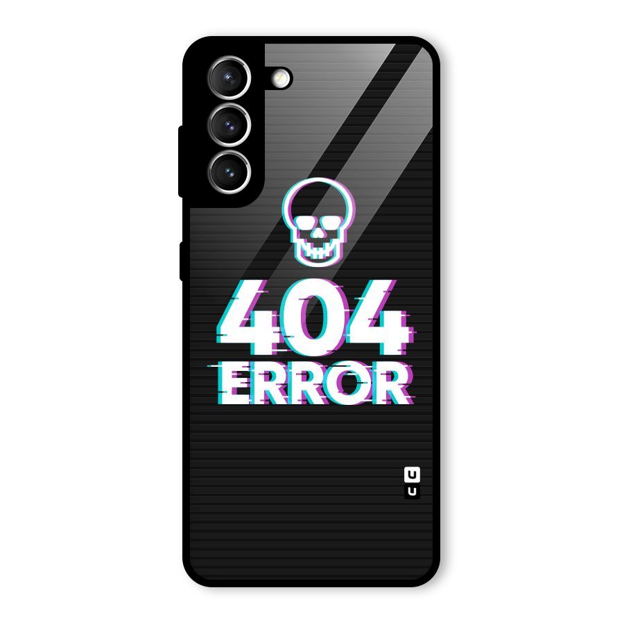 Error 404 Skull Glass Back Case for Galaxy S21 5G