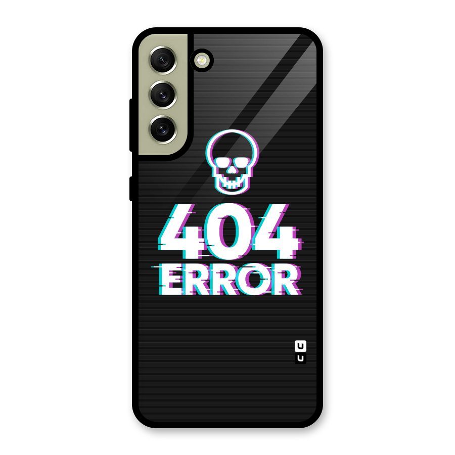 Error 404 Skull Glass Back Case for Galaxy S21 FE 5G