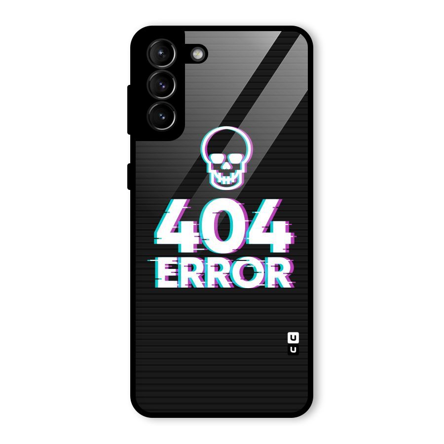 Error 404 Skull Glass Back Case for Galaxy S21 Plus