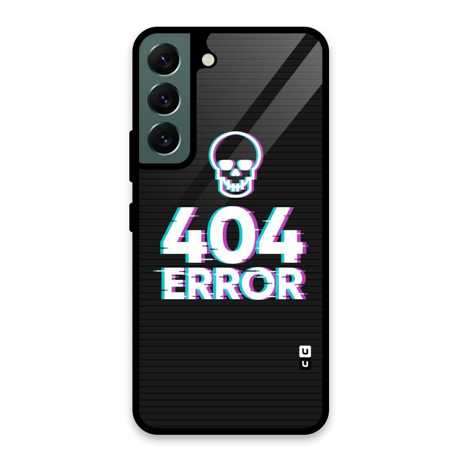 Error 404 Skull Glass Back Case for Galaxy S22 5G